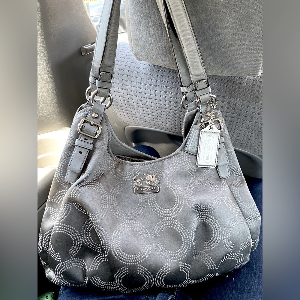 Gray vintage shoulder bag